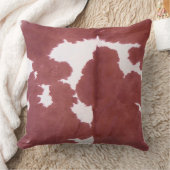 Koeienhuid Tan en White Pattern Print Cushion Kussen (Deken)
