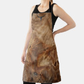 koeienhuid van bruin leder Afdruk All-Over Print A Schort (Insitu)