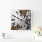 Koeienhuid Vierkante Klok (Huis)