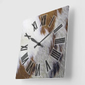 Koeienhuid Vierkante Klok (Hoek)