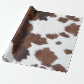 koeienhuid wit cadeaupapier (Uitgerold)