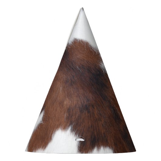 koeienhuid wit feesthoedjes (Links)