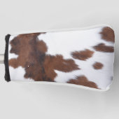 koeienhuid wit golfheadcover (Voorkant)