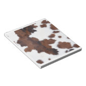 koeienhuid wit notitieblok (Schuin)