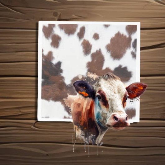 koeienhuid wit servet