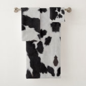 koeienhuid zwart wit bad handdoek (Insitu)