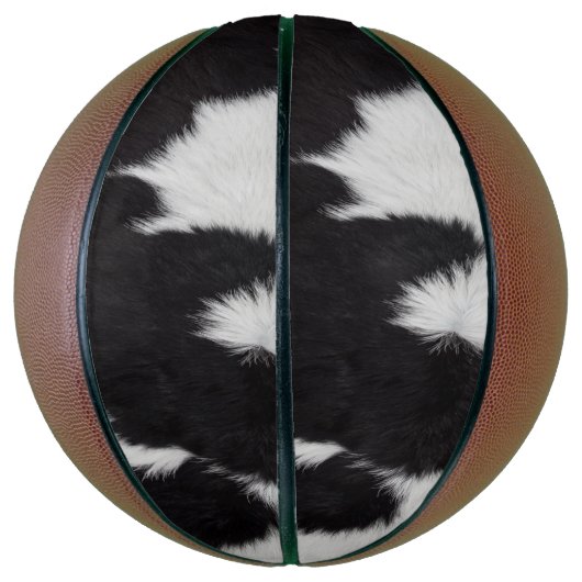 Koeienhuid zwart wit basketbal (Verticaal)