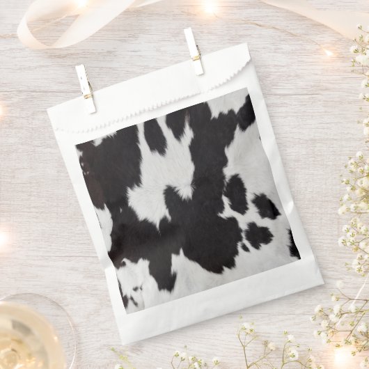 koeienhuid zwart wit bedankzakje (Geknipt)