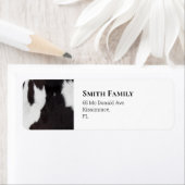 Koeienhuid Zwart-wit Etiket (Insitu)