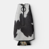 koeienhuid zwart wit flesjeskoeler (Achterkant)