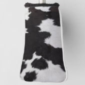 koeienhuid zwart wit golfheadcover (Draai 90)