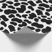 Koeienhuid zwart-wit Koeienhuid Cadeaupapier (Hoek)