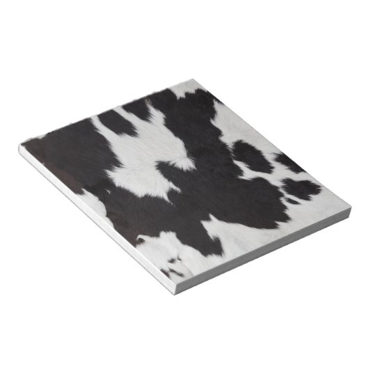 koeienhuid zwart wit notitieblok (Schuin)