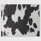 koeienhuid zwart wit omslagpapier cadeaupapier (Vlak)