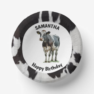 Koeienhuid Zwart-wit Papieren Kommen