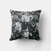 Koeienhuid zwart-wit Patchwork Print Kussen (Achterkant)