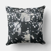 Koeienhuid zwart-wit Patchwork Print Kussen (Achterkant)