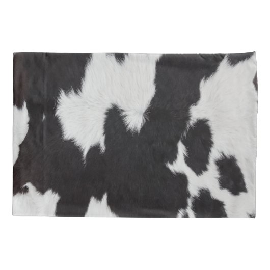 koeienhuid zwart-wit Pillowcase Kussensloop (Achterkant-Links)