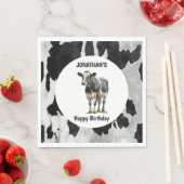 Koeienhuid Zwart-wit Servet (Insitu)