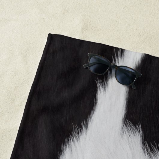 koeienhuid zwart wit strandlaken (In situ)