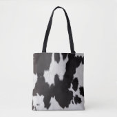 koeienhuid zwart wit tote bag (Voorkant)
