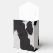 koeienhuid zwarte witte voordoos bedankdoosjes (Geopend)