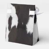 koeienhuid zwarte witte voordoos bedankdoosjes (Achterkant)
