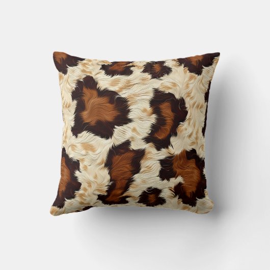 Koeienhuiden accentkussen kussen (Achterkant)