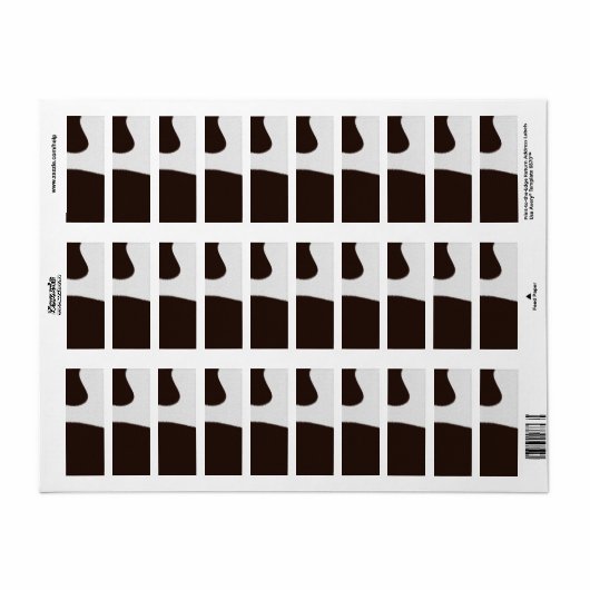 Koeienhuidtextuur Etiket (Full Sheet)