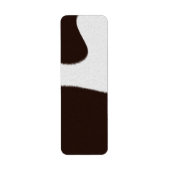 Koeienhuidtextuur Etiket (Voorkant)