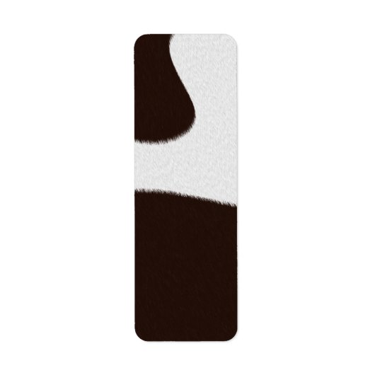 Koeienhuidtextuur Etiket (Voorkant)