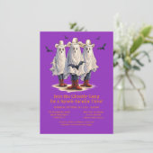 Koeienjongen Spoken Westers Halloween Kaart (Staand voorkant)