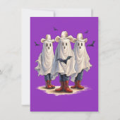 Koeienjongen Spoken Westers Halloween Kaart (Achterkant)