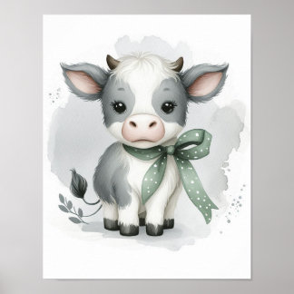 Koeienkinderkamer muurdecoratie poster