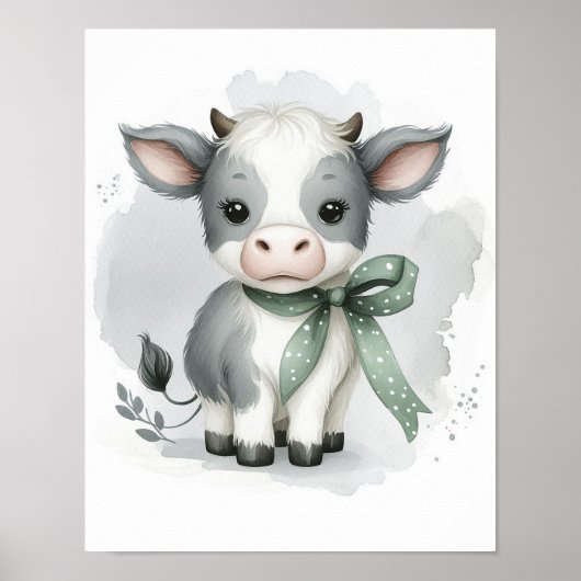 Koeienkinderkamer muurdecoratie poster (Voorkant)