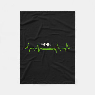 Koeienklep EKG Hartslag Hart Patiënt Loetje Fleece Deken