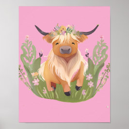 Koeienkusjes en landelijke wensen poster