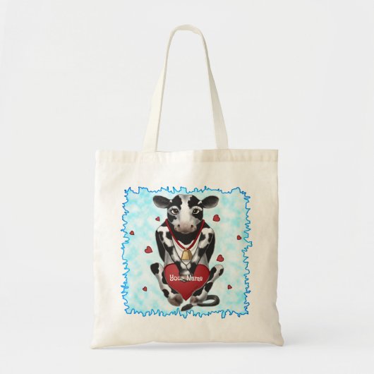 Koeienliefhebber tote bag (Voorkant)