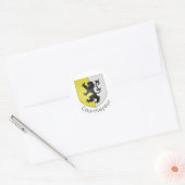 Koeienmantel Val d'Aosta Ronde Sticker (Envelop)