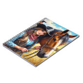 Koeienmeisje en Paard Western Notitieboek (Linkerzijde)
