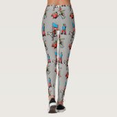 Koeienmeisjes en paarden afdrukken elke kleur Legg Leggings (Achterkant)
