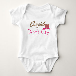 Koeienmeisjes huilen geen baby-kleding romper