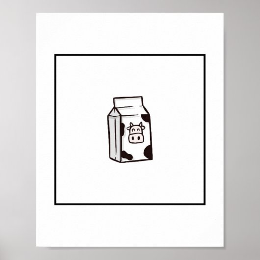 koeienmelk kaart, grappige print (Voorkant)