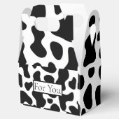 Koeienpatroon voor vieringen bedankdoosjes (Geopend)