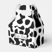 Koeienpatroon voor vieringen bedankdoosjes (Voorkant Zijde)