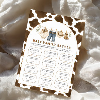 Koeienprint Baby Familie Battle Game Little Cowboy