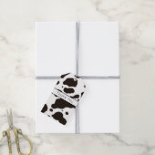 Koeienprint Bedanketiket Cadeaulabel (Met Touw)