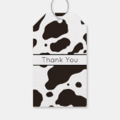 Koeienprint Bedanketiket Cadeaulabel (Achterkant)