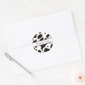 Koeienprint Bedankt Sticker (Envelop)