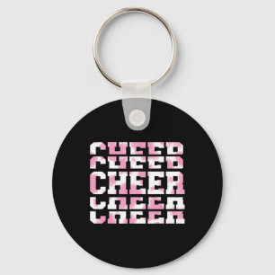Koeienprint Camo Cheerleading Voor Cheerleader Squ Sleutelhanger